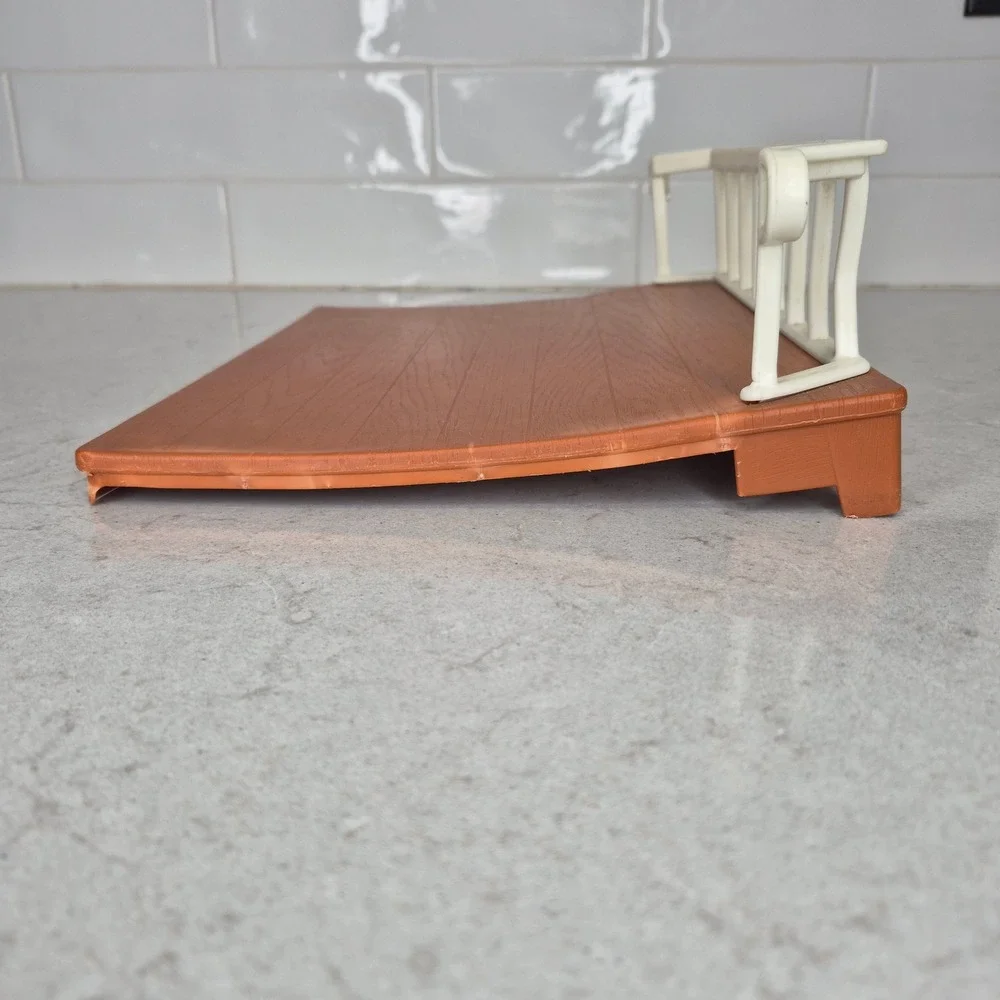 Little Tikes Blue Roof Dollhouse Replacement Slide Out Deck Railing Brown